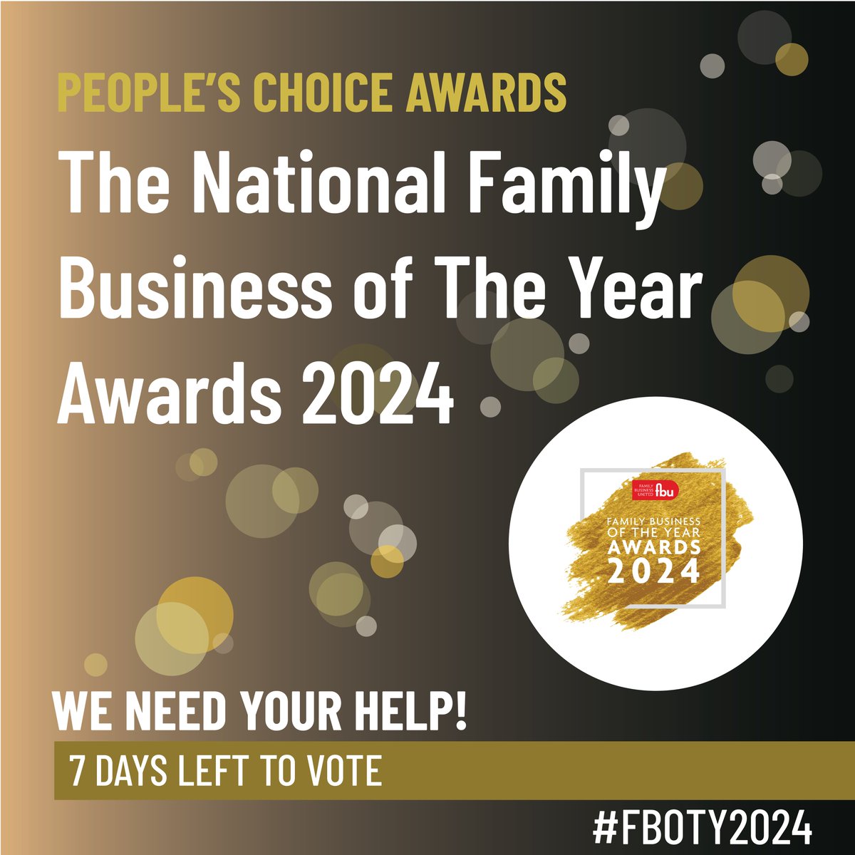 ✨ Every vote counts ✨ We need YOUR help to be recognised as London & South East's Family Business of the Year 2024 - There are just 7 days left to cast your vote below🙏👇 ow.ly/vek750QOuw4 We would love to win this award as our business thrives on our family values. 🏆