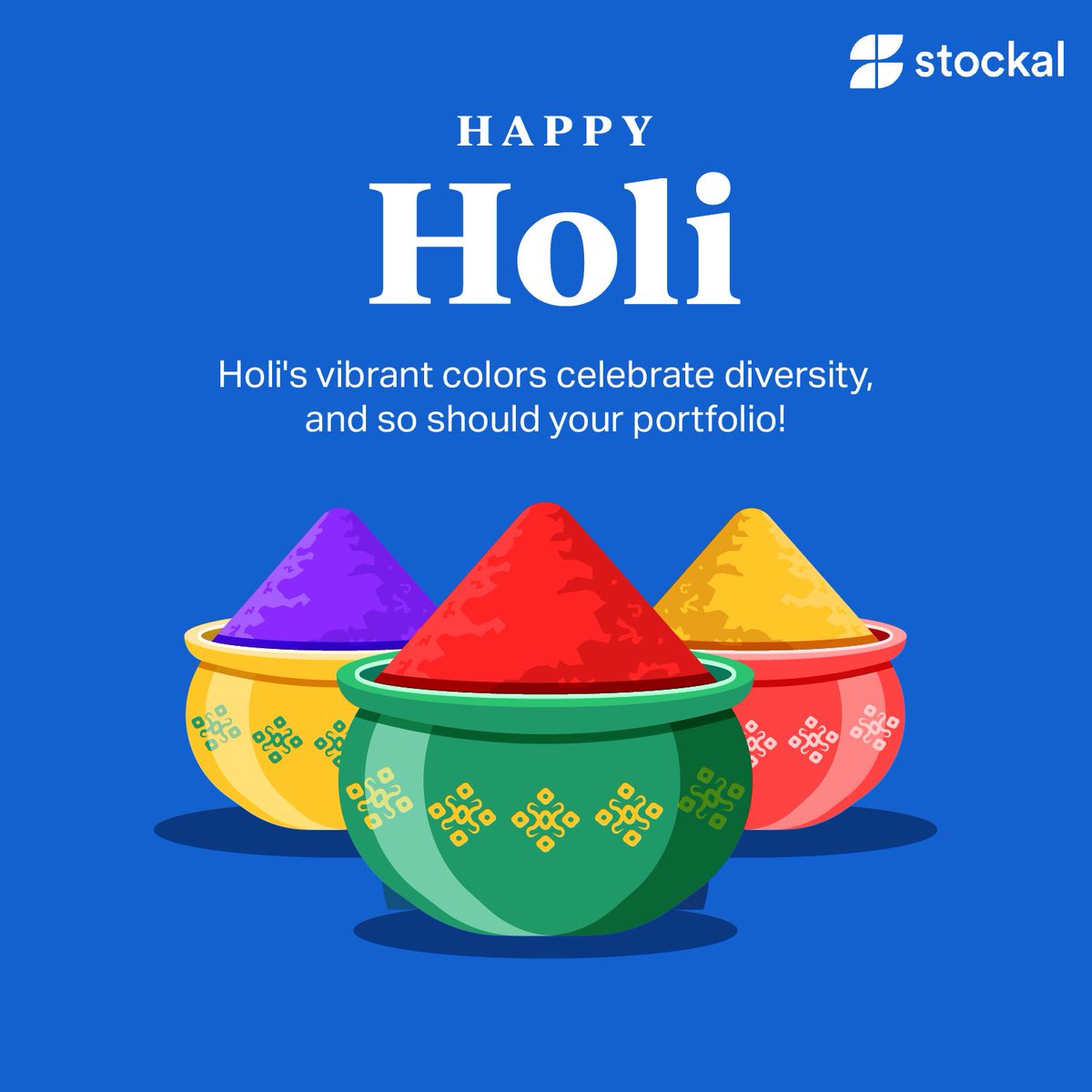 This Holi, celebrate with a splash of color... in your portfolio! #GetStockal and celebrate Holi with a splash of global stocks! Happy Holi! #Holi2024 #GlobalInvesting