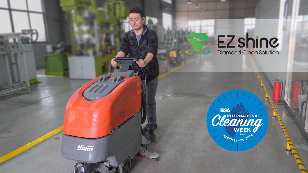 EZshinePads's tweet photo. A sparkling 92% of customers agree that cleanliness is key when choosing to return to a business. That’s why #EZshine, with our innovative diamond polishing pads and maintenance solutions, is proud to join the celebration of International Cleaning Week with ISSA! https://t.co/IVJyvjGQLw