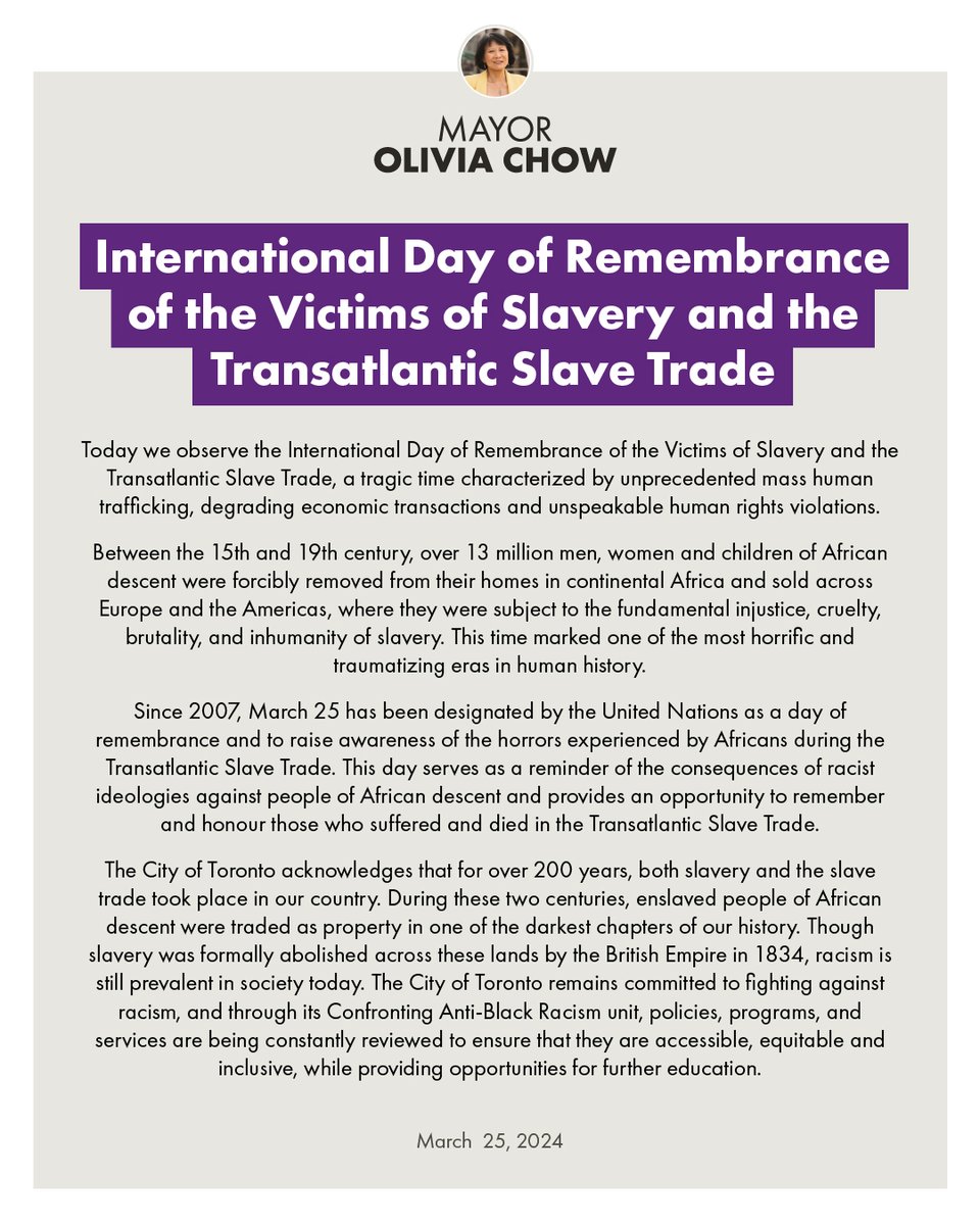 The legacy of the transatlantic slave trade continues to manifest in harmful prejudices and beliefs. We must learn from these tragic events and hold ourselves accountable to confront the legacy of anti-Black racism and prejudice that made the slave trade possible.