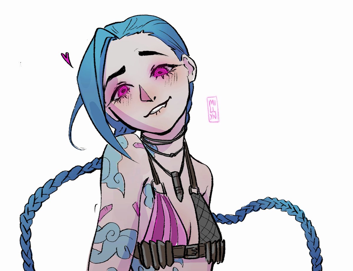 I'm bored in class so I drew Jinx 🧍‍♀️ #jinxfanart #jinx
