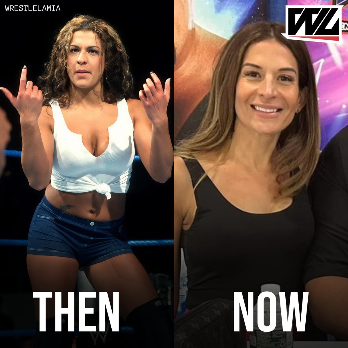 Tough Enough Winner and WWE Wrestler, Nidia then and now 😮, image size:1200x1200