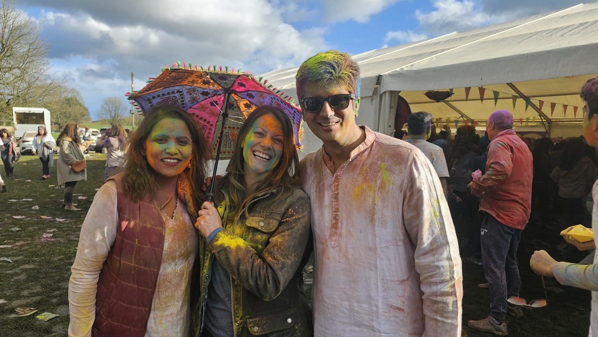 I had a wonderful time as a guest at our local Holi celebrations this weekend. For all those celebrating today, Happy Holi!