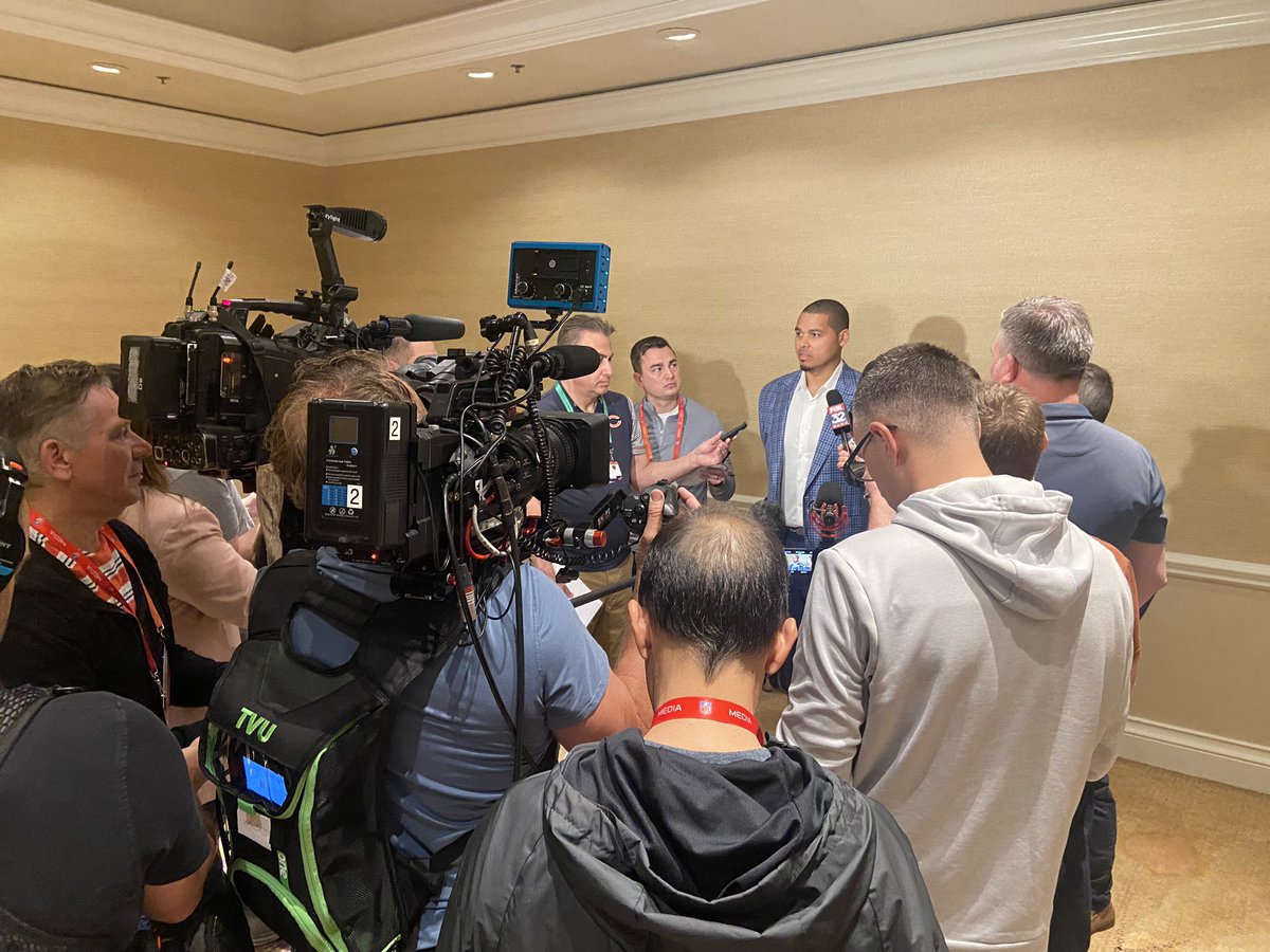 #Bears GM Ryan Poles was available to the media at 7am EST. During the lengthy session, Poles spoke on his Free Agent acquisitions, the trades he’s made, and the upcoming NFL Draft.