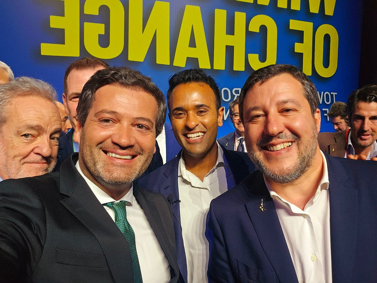 Uma grande selfie com grandes líderes europeus e norte-americanos. O futuro é nosso!