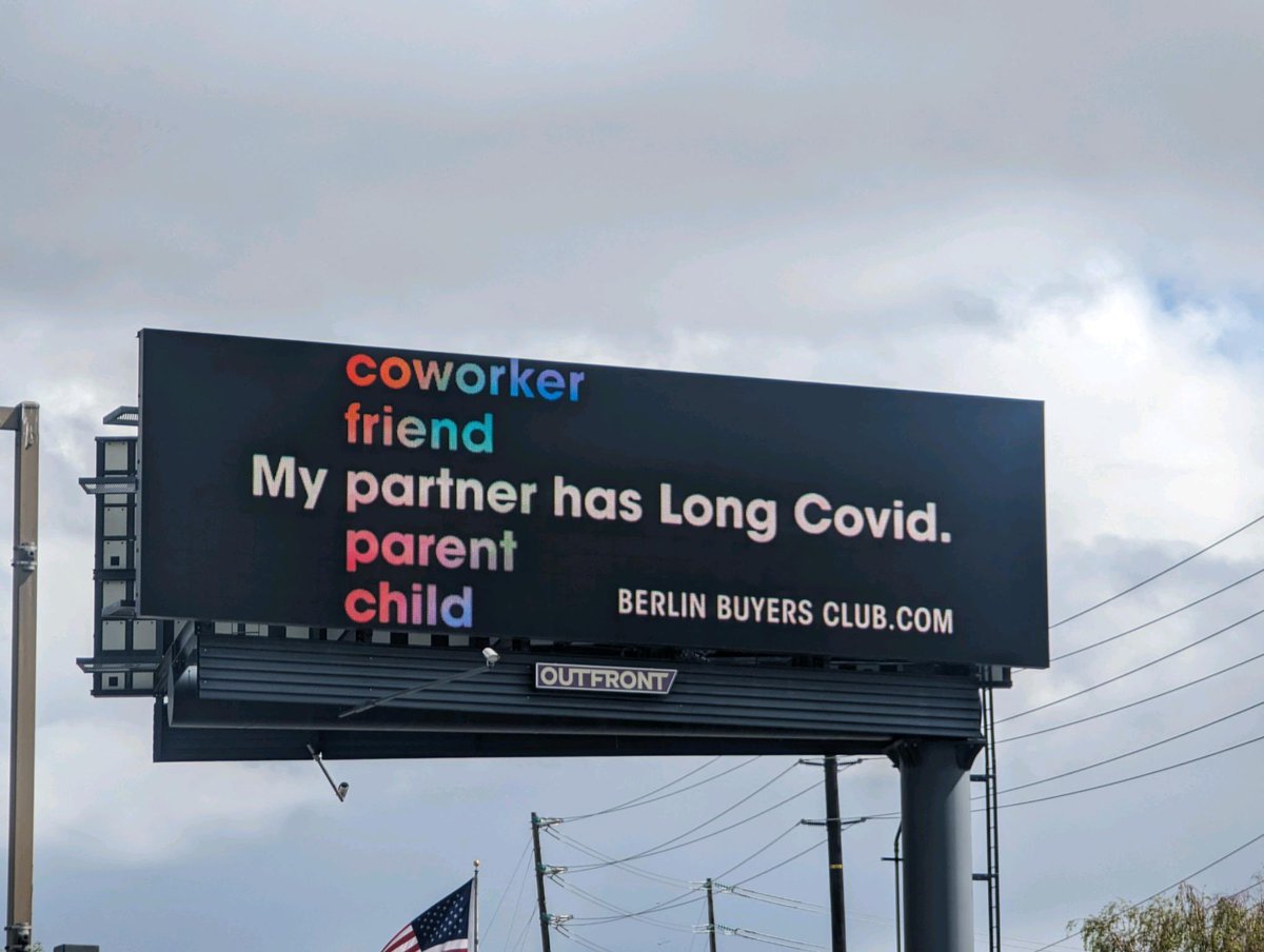 My #LongCovid billboard is now up & running!!😆 So proud of myself! It’s located in Santa Clara, CA on highway 101 & is on east bound traffic (left side of road) for anyone who’s nearby & wants to see it. So far it has over 17k impressions🙏 1/