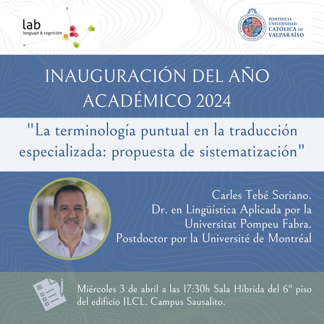 DocLingPUCV's tweet image. 📌 ¡AGENDA este 3 de Abril! Revisa la info  👇

#terminología #lingüística #docling  #traducción