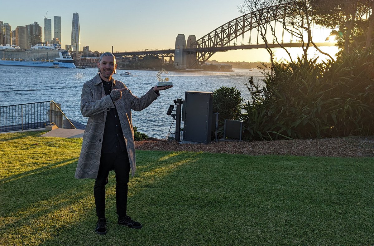 JackHuddo's tweet photo. Tonight I accepted an award from the Governor General of Australia on behalf of @gotogame for our work with @GameOn_Cancer

I accepted this on behalf of every incredible person and their community who we have worked with on this journey to eliminate Cancer!

This is for you 🙌🏼 https://t.co/8unt1oRwrs
