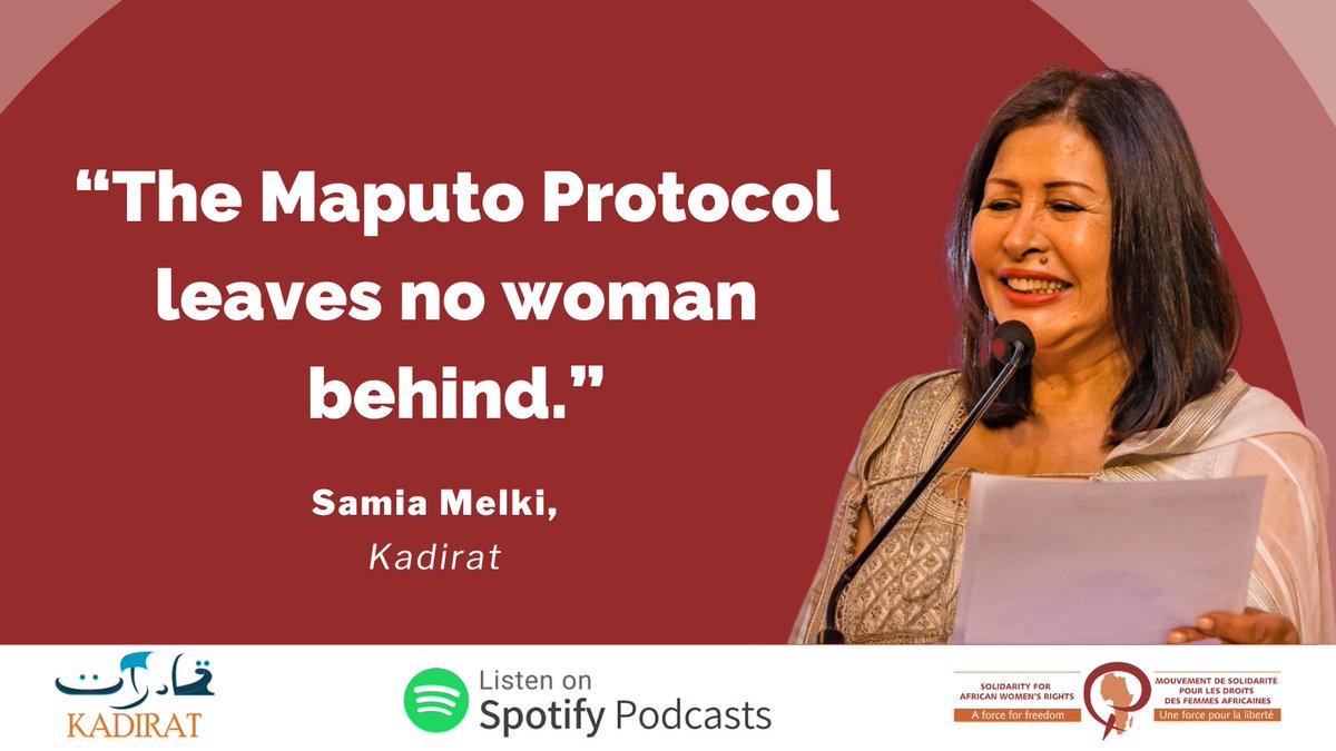 The #MaputoProtocol is the most comprehensive women's rights treaty in the world! That's why SOAWR continues to work for its full implementation - for every African woman - find out more: open.spotify.com/episode/103FXK… #InvestInWomenAccelerateProgress