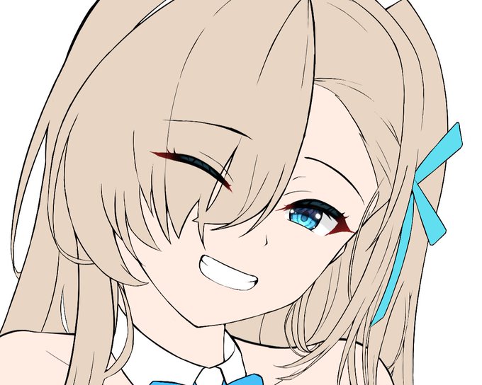 目の塗り方を変えてみた 