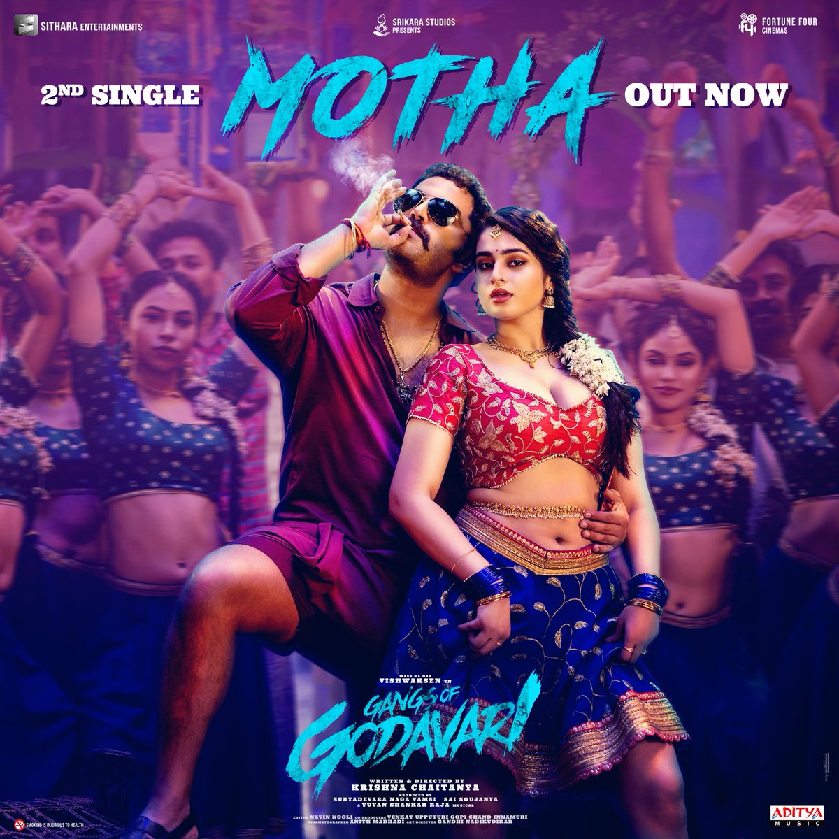 Here’s the Electrifying MASS BEAT of the YEAR ~ #Motha 🔥 ft. Mass Ka Das @VishwakSenActor & #AyeshaaKhan 🕺💃 Full Song Out Now 🎧 - youtu.be/5vROK5VeXcM A @thisisysr Musical 🎹🥁 Lyrics ✍️ by Academy Award Winner @boselyricist 🎤 @manasimm #GangsOfGodavari WW Grand…