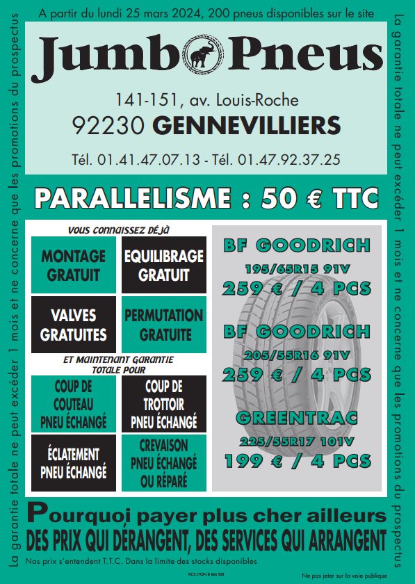 JumboPneus's tweet photo. Des promos, et encore des promos...
Bien sûr, c'est Jumbo !

Nouvel arrivage massif de pneus BF Goodrich et Greentrac à prix déstockés chez Jumbo Pneus. A partir d'aujourd'hui et dans la limite des stocks disponibles.

+ d'infos : https://t.co/RqkPArtXxn https://t.co/MIheui4LRa