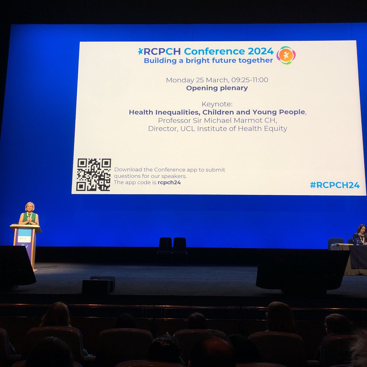 A great opening to #RCPCH24 from @CamillaKingdon @RCPCHtweets Key messages - hope & positivity for BCYP is key - we know the ‘state of the nation’ action is needed - so many are taking action, they aren’t seeking permission Seize the moment … @WeCYPnurses