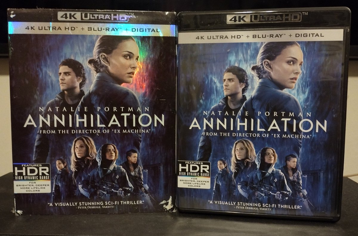 Now re-watching...

#Annihilation #AlexGarland #NataliePortman #JenniferJasonLeigh
#GinaRodriguez #TessaThompson #TuvaNovotny #OscarIsaac #film #PhysicalMedia