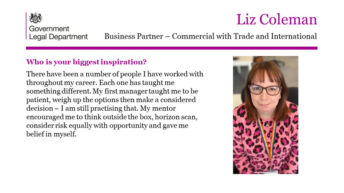 HR Business Partner Liz Colman reflects on changing careers and overcoming barriers to success.