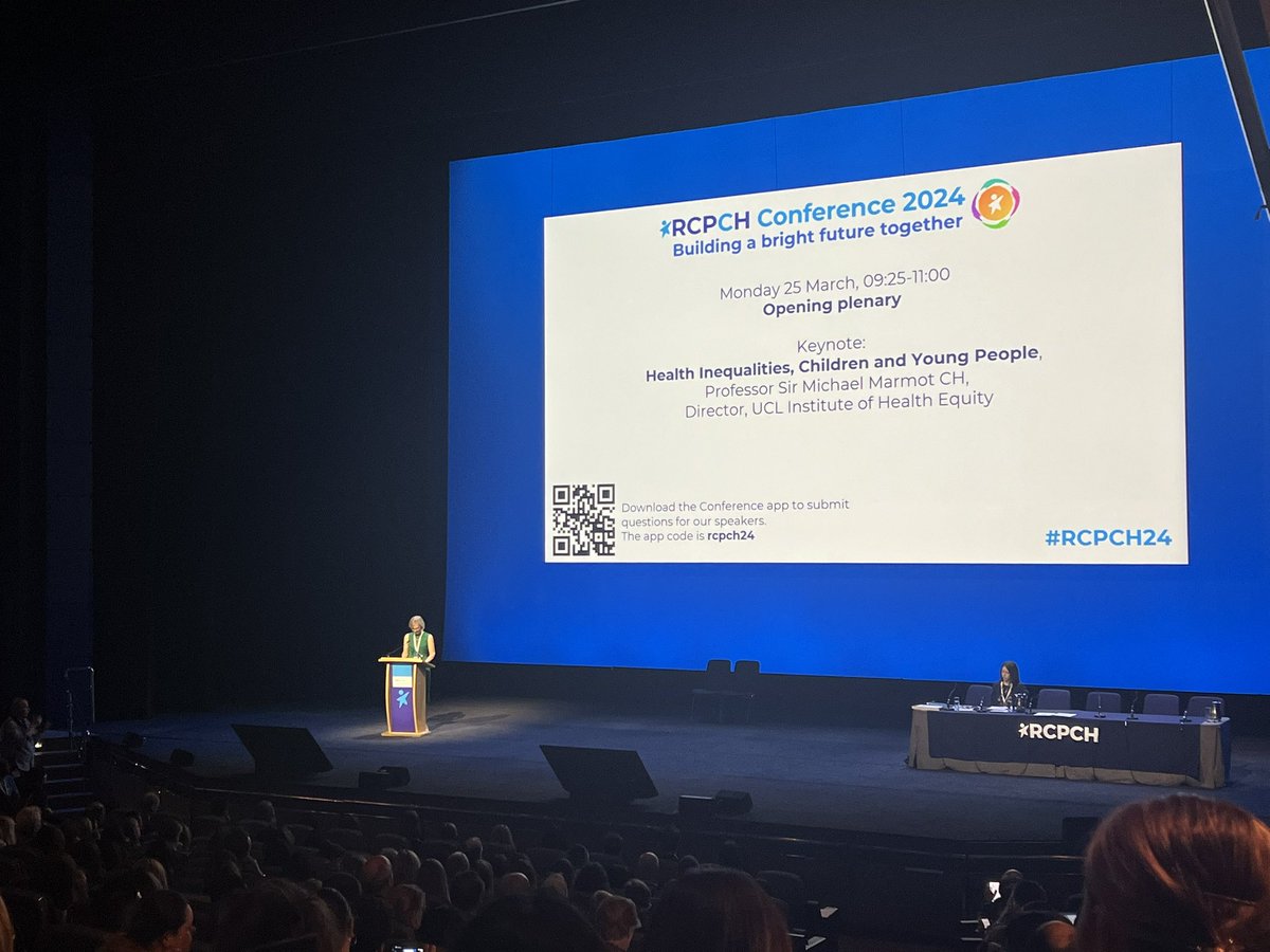 Aaand we’re off #RCPCH24 with @RCPCHPresident: despite the challenges faced by our workforce and CYP, we have reason to be optimistic about the future of child health <a href="/RCPCHtweets/">RCPCH</a>