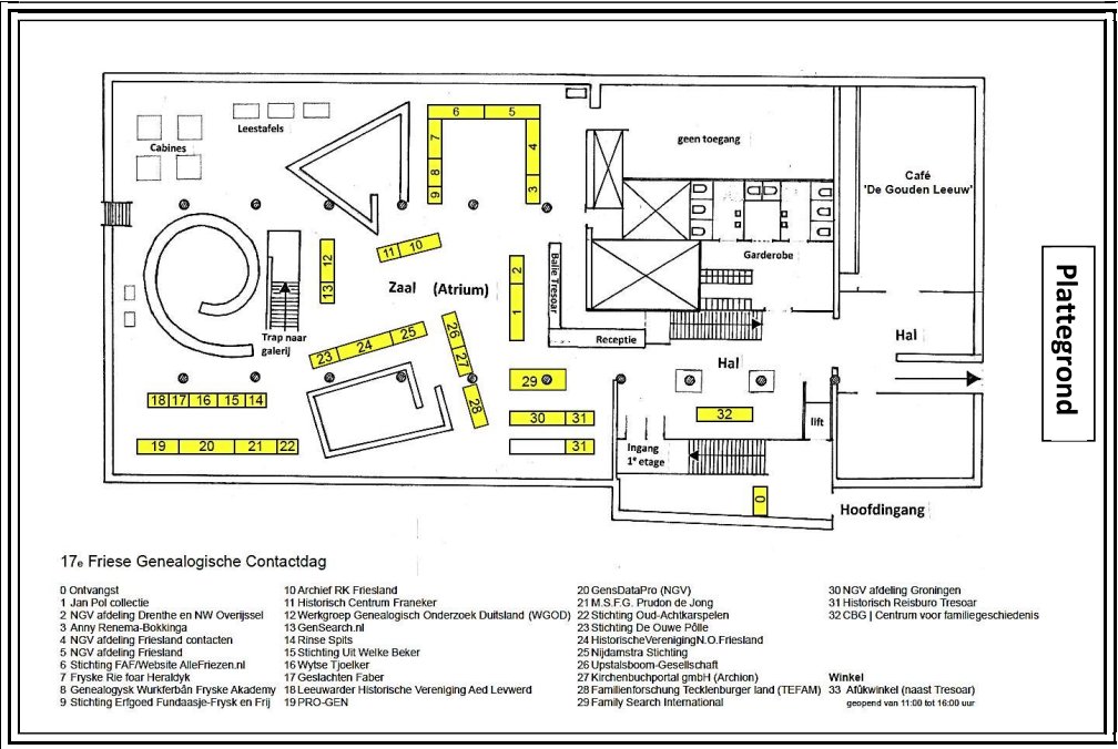17e Friese Genealogische Contactdag, zaterdag 6 april 2024