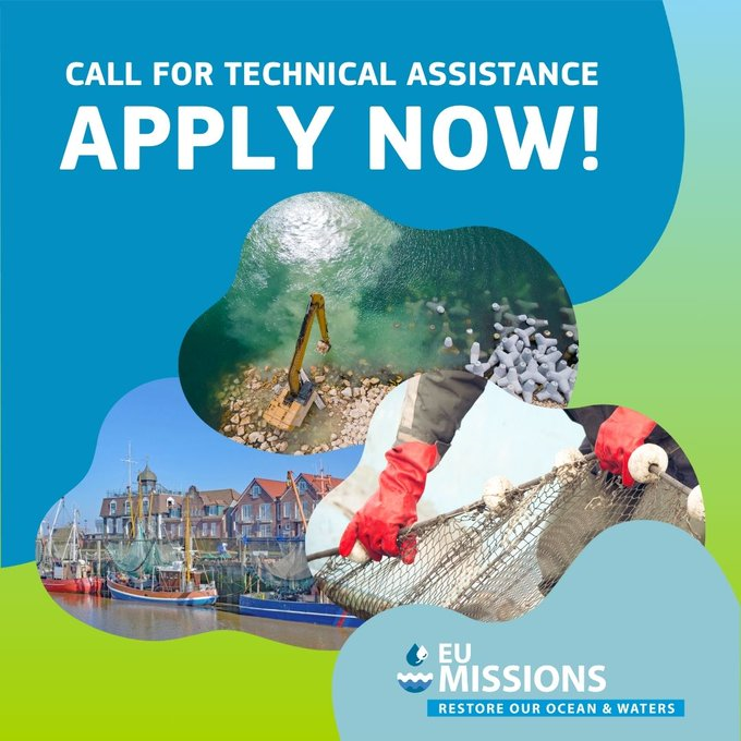 PREP4BLUE (@prep4blue) on Twitter photo ๐Are you part of a #MissionOcean project?๐๐งโ๐คโ๐ง๐ช๐บ
<a href="/cinea_eu/">CINEA ๐ช๐บ</a> are providing technical assistance to support communities of actors to achieve the EU Mission: Restore our Ocean and Waters objectives ๐โก๏ธ๐ก
๐Deadline to apply: 24 May 2024
Find out more here: shorturl.at/beORW ๐Are you part of a #MissionOcean project?๐๐งโ๐คโ๐ง๐ช๐บ
<a href="/cinea_eu/">CINEA ๐ช๐บ</a> are providing technical assistance to support communities of actors to achieve the EU Mission: Restore our Ocean and Waters objectives ๐โก๏ธ๐ก
๐Deadline to apply: 24 May 2024
Find out more here: shorturl.at/beORW