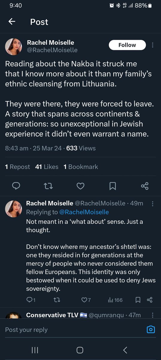 I think my Irony meter is broken.
Has this person(possibly bot??) Never heard of Israeli settlers, the west bank, golan heights?