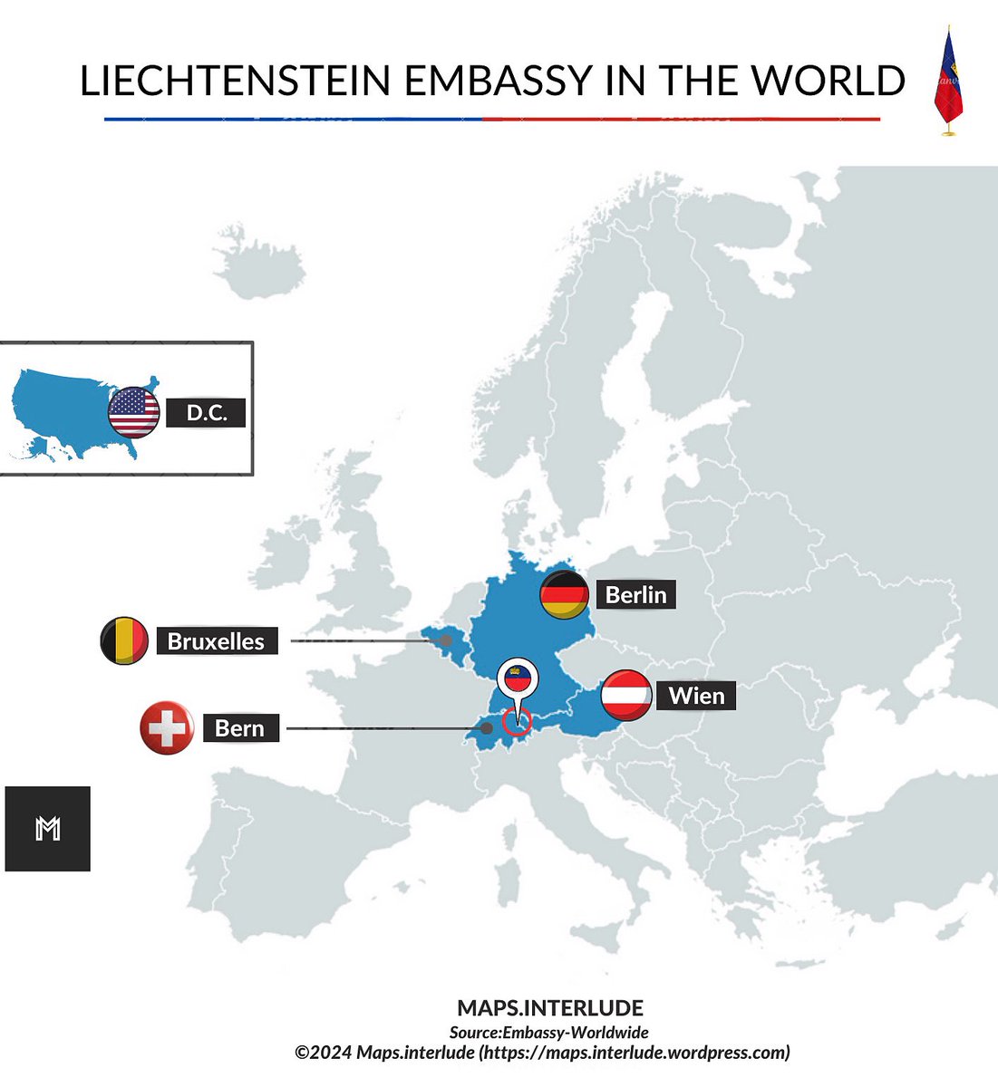 Maps_interlude's tweet photo. #Liechtenstein #embassy in the World 🇱🇮
•
#maps #diplomatic #diplomaticrelation #vaduz https://t.co/QwgLdyZ8E0