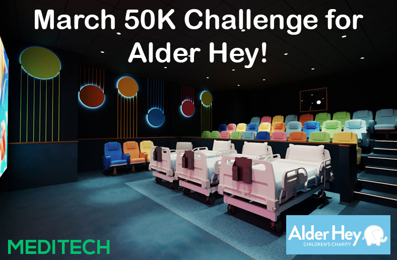 MEDITECH UK is supporting @AlderHeyCharity #March50KChallenge! We are raising money for Alder Hey's @MediCinema appeal. If you'd like to contribute to this amazing cause, please consider donating through our #JustGiving Page: bit.ly/3TIET7r #MakeADifference #GiveBack
