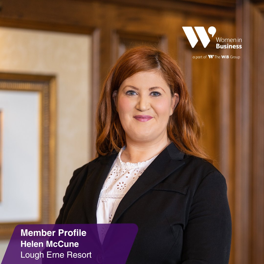 Behind every luxurious experience lies a dedication to people. 👋Meet Helen McCune, Deputy General Manager at @LoughErneResort in County Fermanagh 📰Read 'It's All About People' here- bityl.co/OxbM #WomeninBusiness #MemberProfile #MakingAnImpact #TheWiBGroupImact