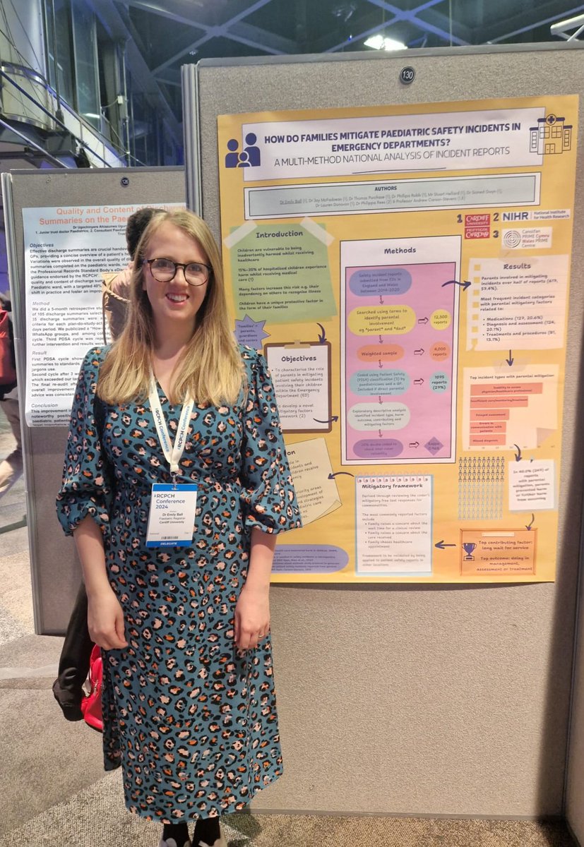 @emilysball spreading the word at #rcpch24, describing how families help mitigate paediatric safety incidents in emergency departments
