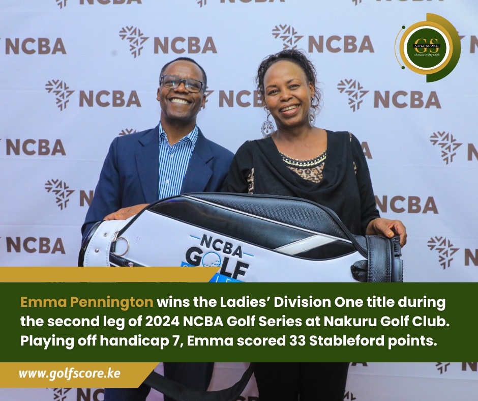 GolfScoreKe's tweet photo. Playing off handicap 7, Emma Pennington scored 33 Stableford points to wins the Ladies’ Division One title.
Read more: https://t.co/XCja4M90DI
@NCBABankKenya @nakurugolfclub
#NCBAGolfSeries
#EmmaPennington
#NakuruGolfClub
#GolfScore
#UltimateGolfingGuide https://t.co/lUcAwY8HY4