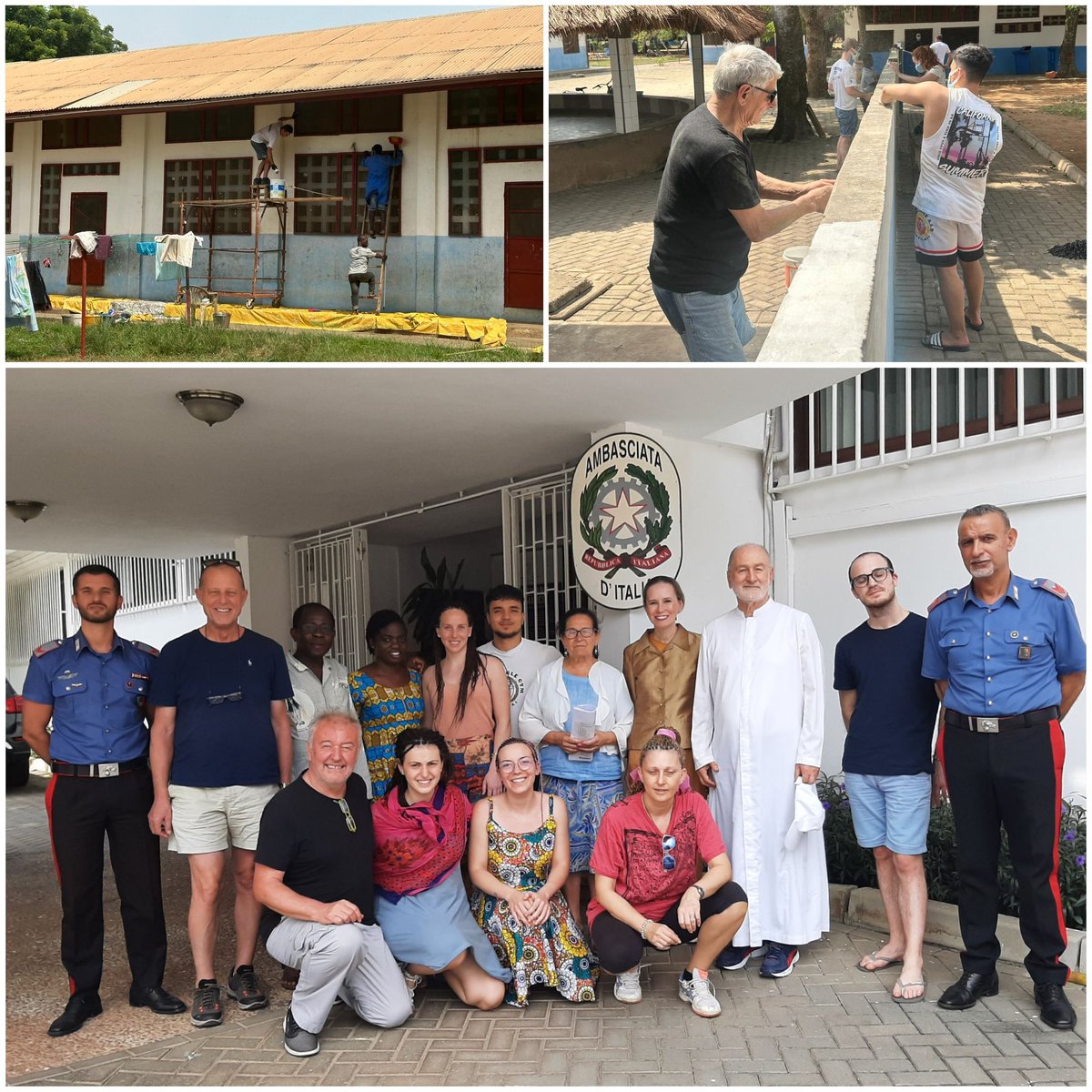 ItalyinGhana's tweet photo. Ambassador @DanieladOrlandi was pleased to meet again Father Joe Rabbiosi, founder of #Comboni Community #InMyFathersHouse in #Abor, in the @voltaregion, which provides education to 800 kids, with a highly motivated group of Italian volunteers led by Ms. Giacomina Filippi 🇮🇹🤝🏼🇬🇭. https://t.co/b0h5J8nDSB