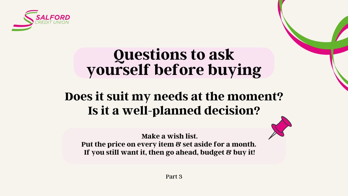 Buyer's remorse? 😔 It happens!  Take a moment to reflect on these questions before swiping your card. 🛍💳   #ShopConsciously #EthicalShop #FinancialTips