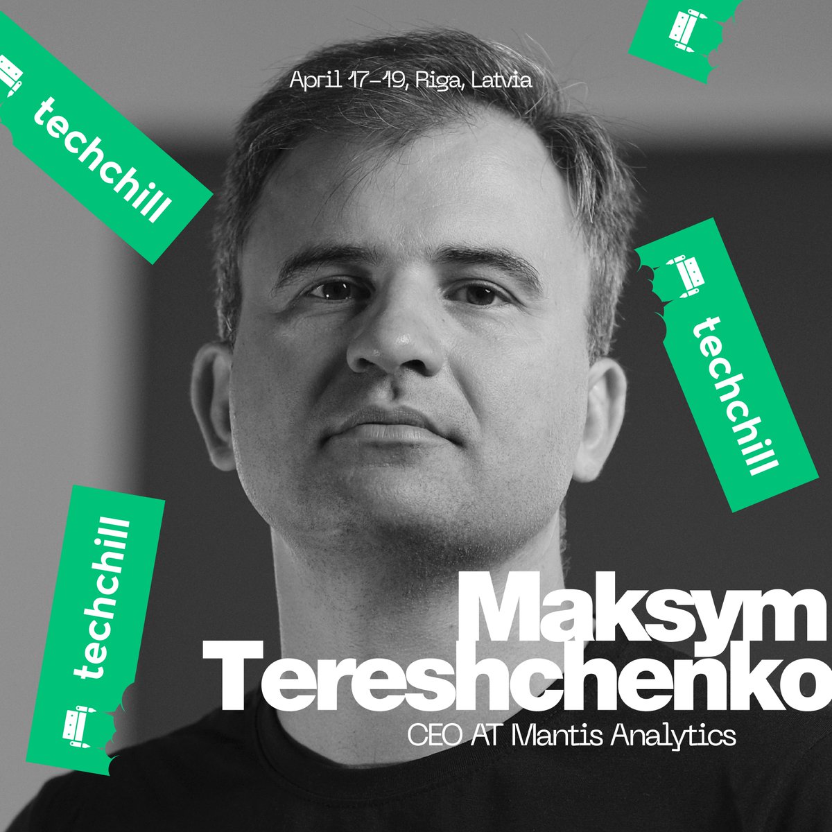 🌟 Introducing Maksym Tereshchenko, CEO of Mantis Analytics, as our latest addition to TechChill 2024! From a thriving IT career to aiding Ukraine with cutting-edge technology, his journey is truly remarkable. Join us in Riga on April 17-19! techchill.co/get-pass