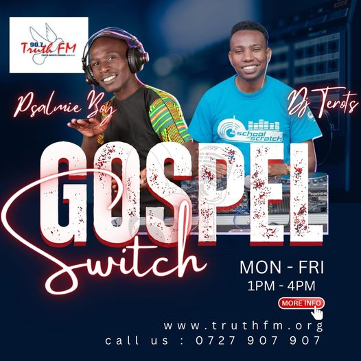 Truthfmkenya's tweet photo. Happy New Week na Karibu on #GospelSwitch with @Djterots na @psalmieboy254 hadi 4pm. How was Your Weekend and Unatupata Ukiwa Wapi?.
Call/Whatsapp-0727907907
https://t.co/JbtJPZ0DZ4
#FreestyleMonday https://t.co/y1fmLy6JgT