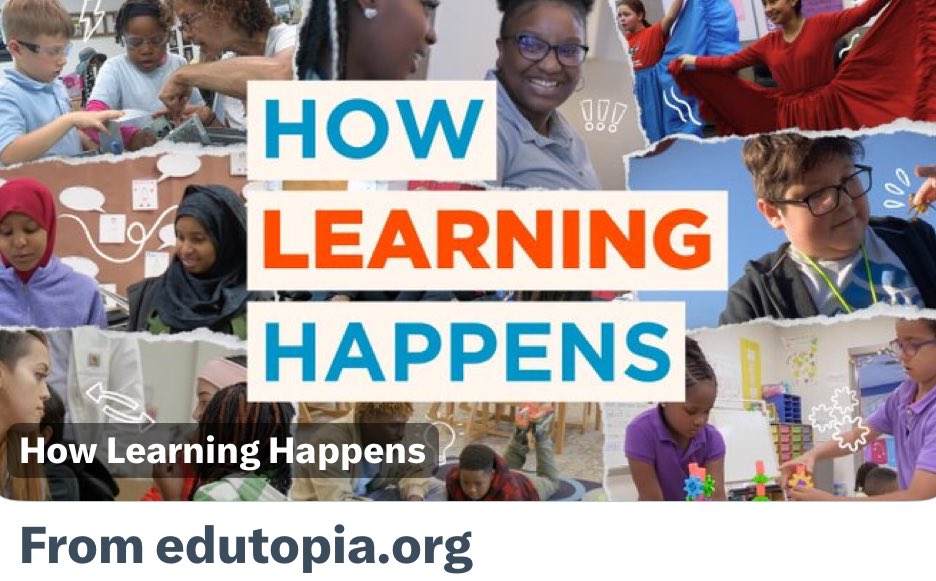 Use #metacognition to deepen, broaden, and elevate to #HigherOrderThinking your response to @edutopia’s A+ focus on #HowLearningHappens. With the basic components of #FirstPrinciplesThinking, “think about your #thinking” as you #think beyond illustrations of #WaysThinkingHappens.