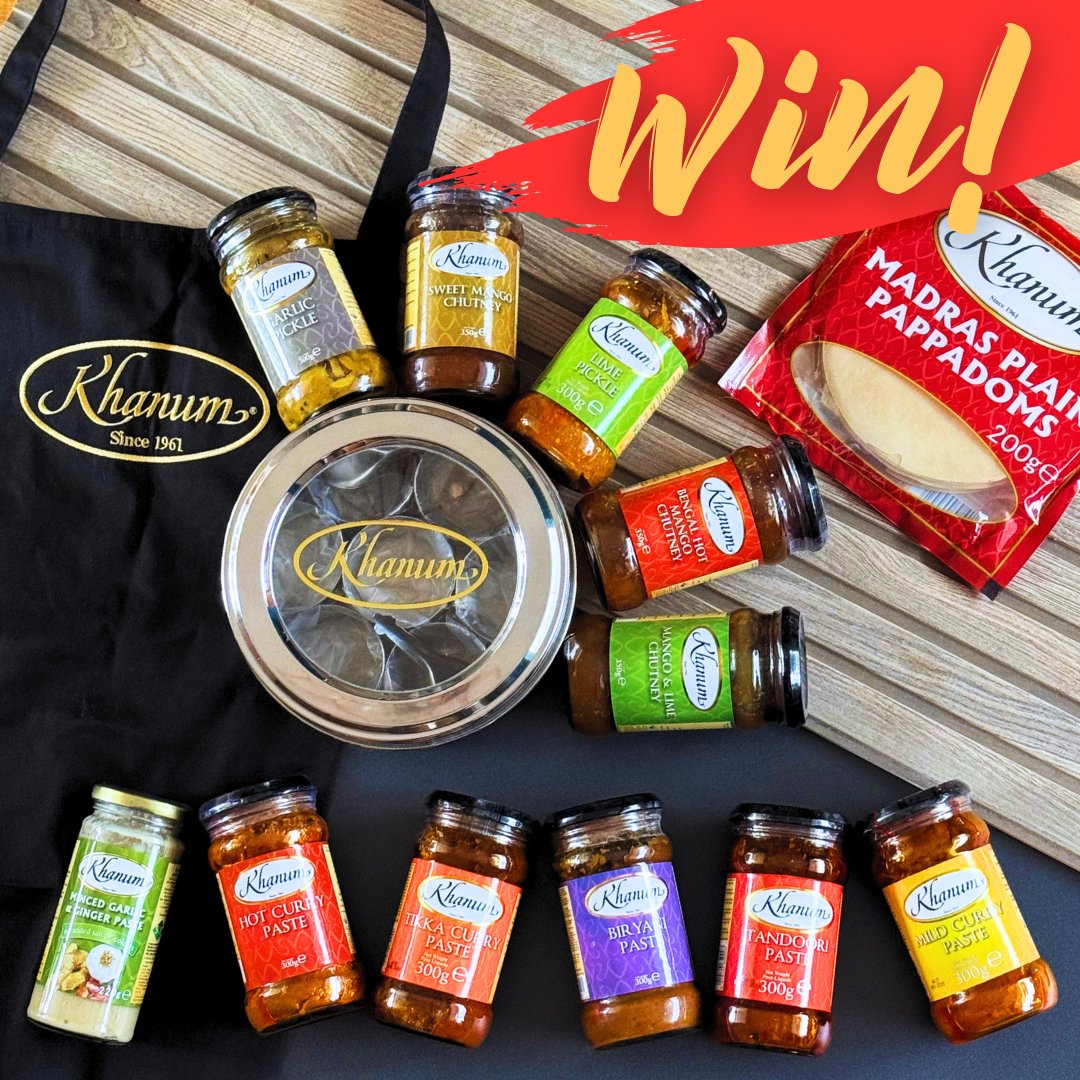 YHLMag's tweet image. 🎉#COMPETITION🎉 Fancy winning one of these huge @KhanumBrand bundles?! 5 lucky winners across X, IG &amp;amp; FB will win authentic pastes, pickles &amp;amp; chutneys PLUS an EXCLUSIVE apron &amp;amp; masala dabba! Follow + RT to enter. UK only. #Giveaway closes midnight 09/04/24. Full T&amp;amp;Cs online✨