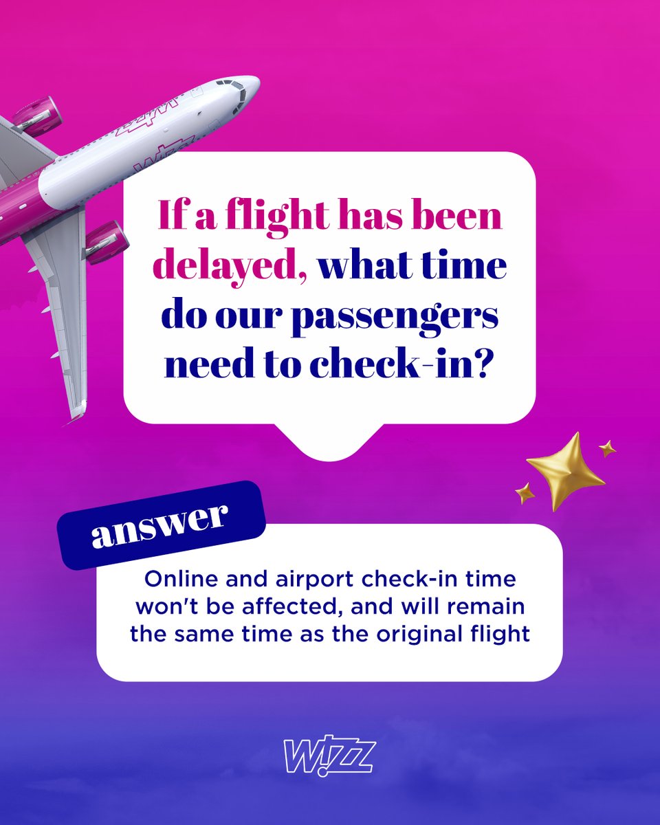 FAQ: If my flight is delayed, when do I need to check-in? We're answering this commonly asked question ✈️