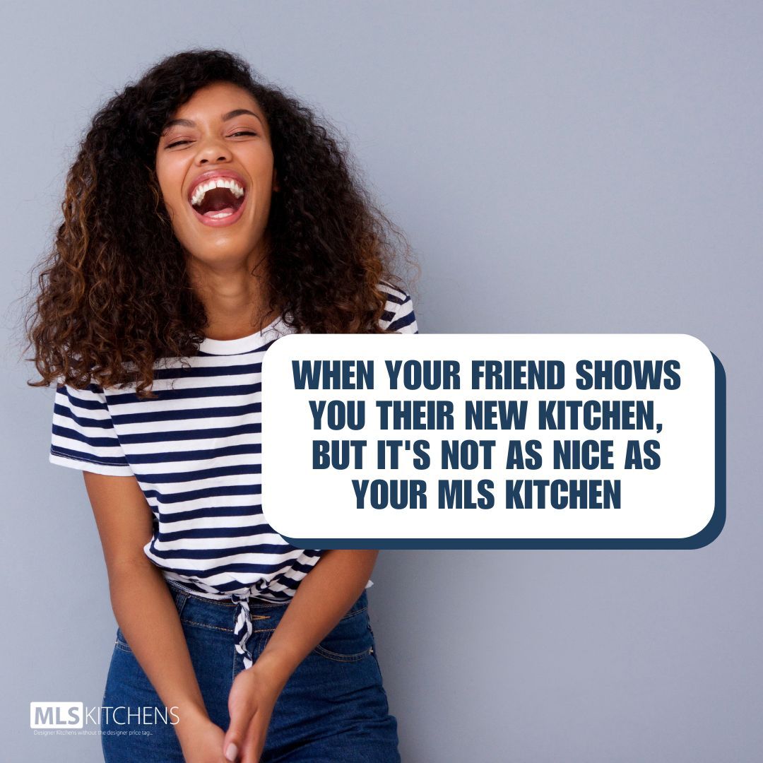 When your friend flaunts their new kitchen, but it's not MLS Kitchen level!

#kitchenmemes #cookingmemes #foodmemes #newkitchen #homedecor #KitchenDesign