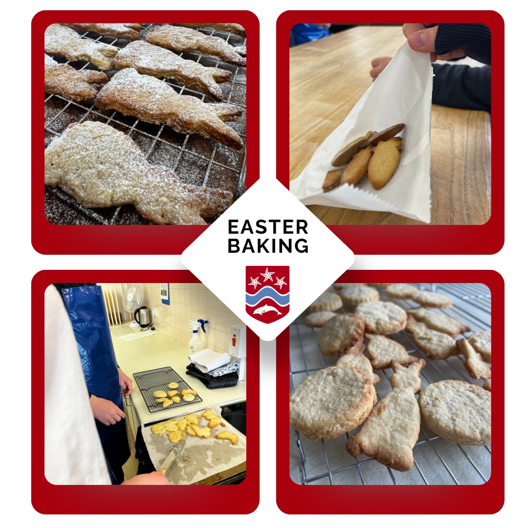 During their rotation in the lower school, or as a GCSE option subject, all students cook and learn practical skills, as well as learning about nutritional needs and health. Last week they were embracing Easter and made some delicious seasonal shortbread biscuits. #CFGS