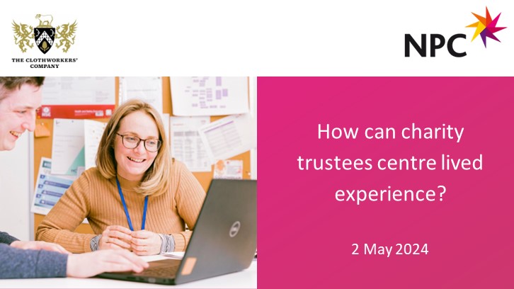 Trustees play a crucial role in creating space for people with lived experience to be a meaningful part of driving impact and bringing about change. Join our free event on 2 May to explore how: thinknpc.org/events-and-tra…