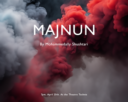 MAJNUN written by @mohammedally_s is a work in progress sharing of a modern, reimagined telling of the Arabian classic 'Layla and Majnun', set in London. April 20, 7pm 🎟️ theatrotechnis.com/whatson/majnun