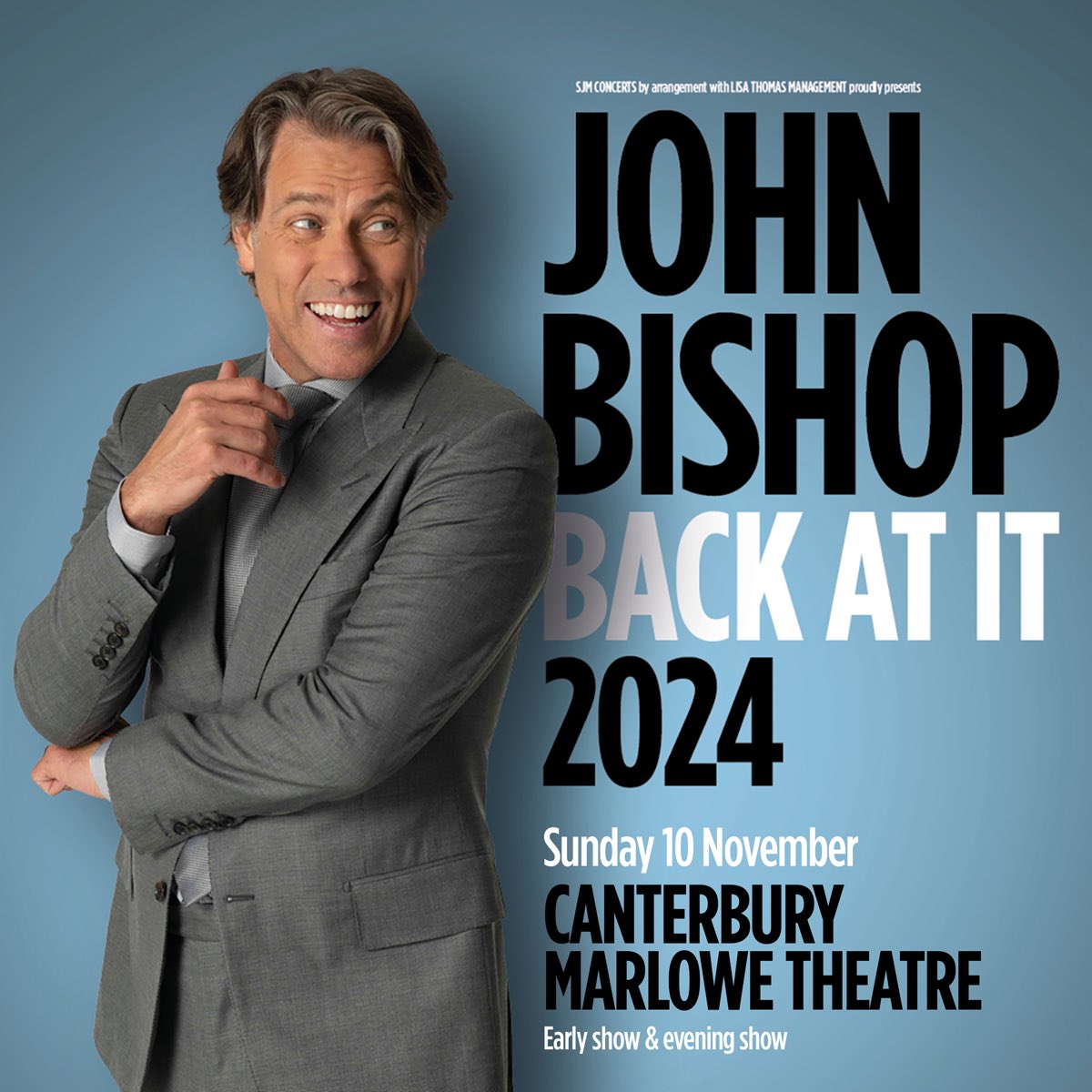 Extra date announced! Excited to share that my ‘Back At It’ tour is heading to the Canterbury Marlowe Theatre for TWO shows on November 10th, 2024! Tickets go on sale Tuesday, April 9th at 10am! Don’t miss out! #BackAtItTour 🎤🎟️