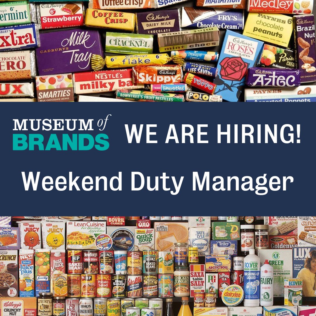 We are looking for an enthusiastic and flexible Weekend Duty Manager, per week to support the day-to-day running of the museum. Find out more here ow.ly/NS6850R0yCh