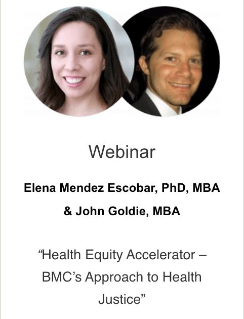 Watch archived webinars and Grand Rounds on healthcare equity and justice. Presenters include, Dr Elena Mendez-Escobar and John Goldie, and Ericka Merriwether. buff.ly/3sHIpkb