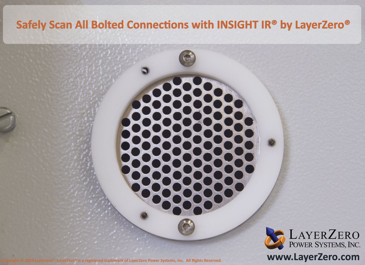 See clearly with INSIGHT IR® by LayerZero®. Safely scan bolted connections  without opening panels, for safer preventive maintenance. #LayerZero  #INSIGHTIR #LayerZeroScan #SafetyFirst #LZPS @LayerZero