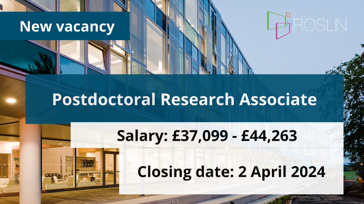 JOB: We are looking for a post-doctoral research associate to join an established research group investigating arterial calcification.

£37,099 - £44,263
More info: edin.ac/3ezSgos.
Apply by 2 April

#postdocjobs #functionalgenomics #researchjobs
