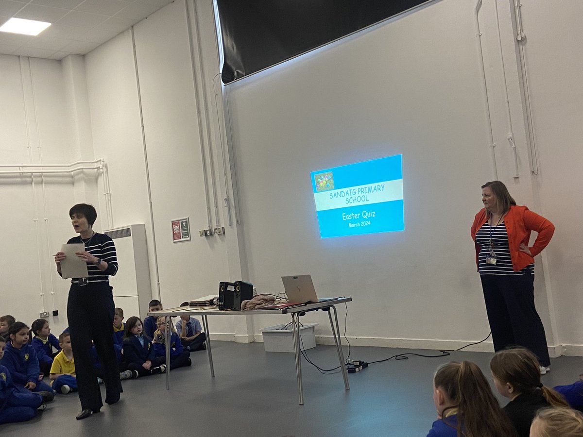 sandaigprimary's tweet image. Easter Quiz fun at assembly this morning. #learningisfun #teamworkmakesdreamwork