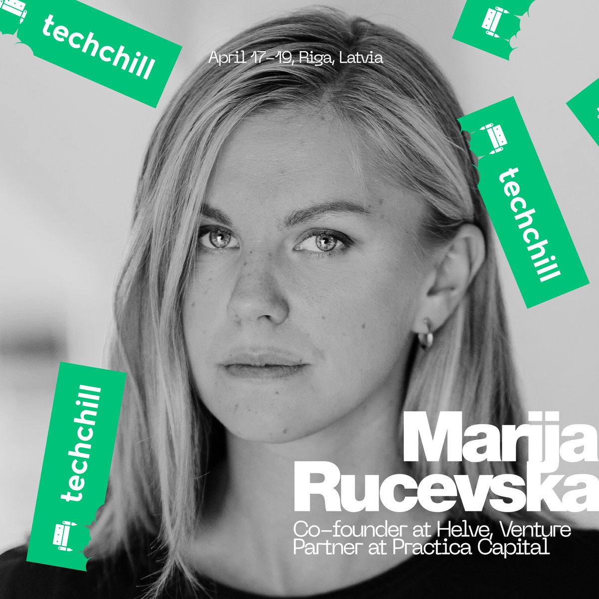 We're thrilled to announce @marijarucevska, Co-founder at @helve_eu and Venture Partner at @PracticaCapital, as our speaker for TechChill 2024! Join us in Riga on April 17-19! 🚀