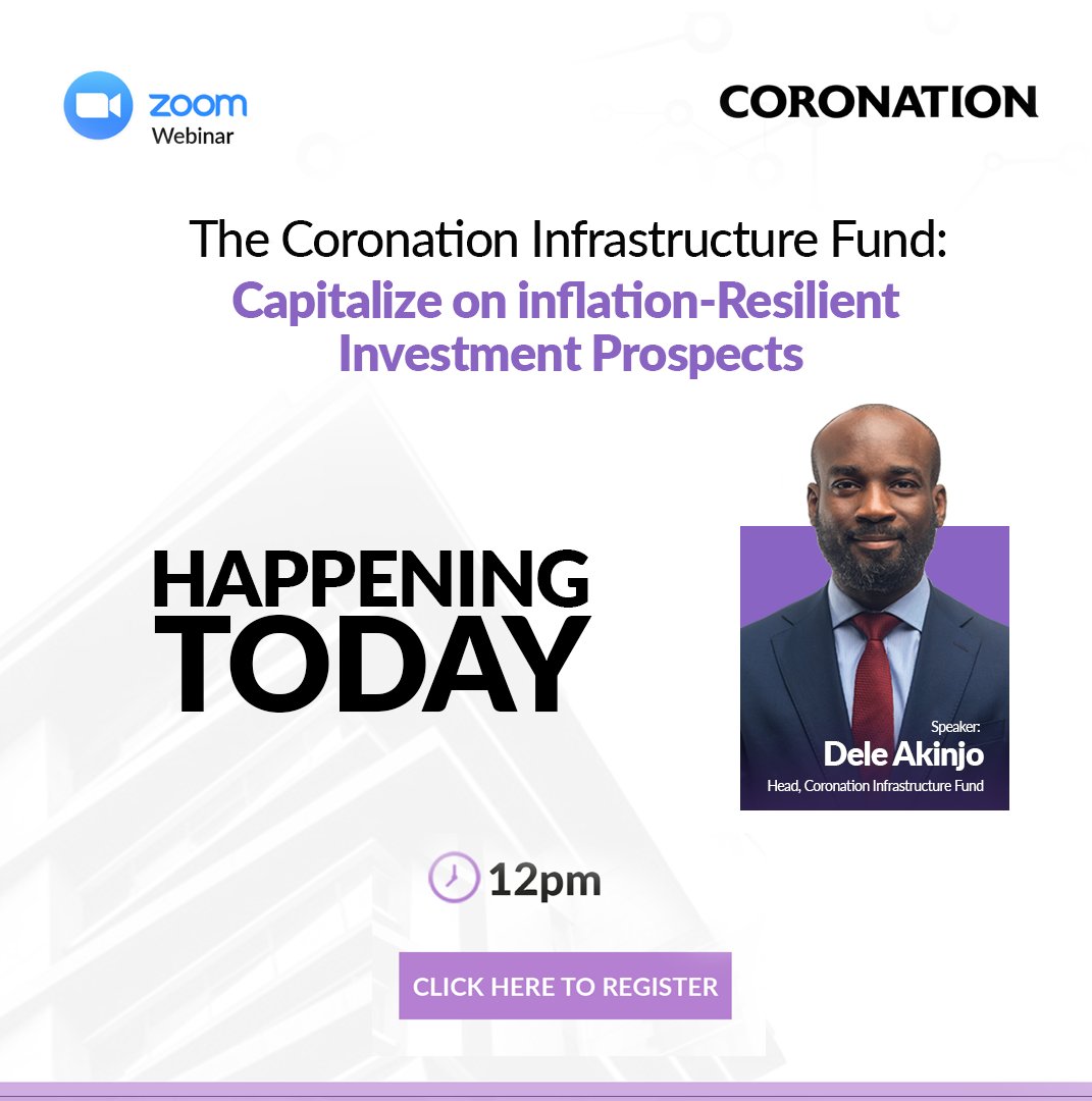 coronation_ng's tweet image. Take advantage of our free webinar to learn about this key investment opportunity.

forms.office.com/r/8LQk9Putja

Use the link to register

#Coronation #InfrastructureFund #Africa #Investment #BuildingTheFuture