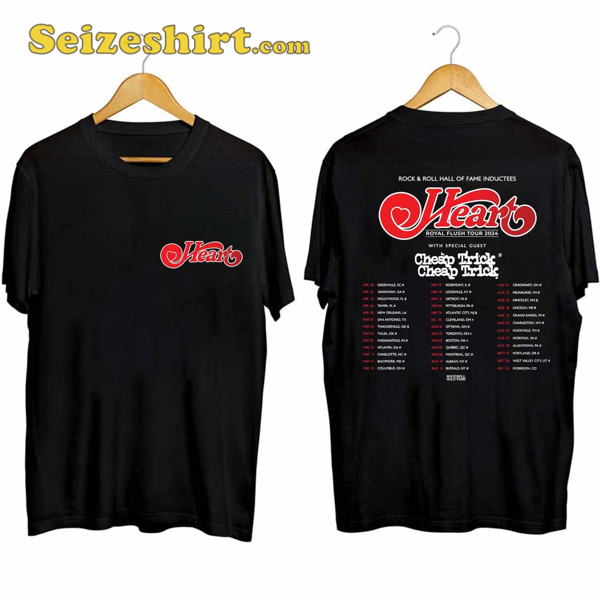 Witness Heart band and Cheap Trick band live in all their glory on Royal Flush Tour 2024 with Heart Band Royal Flush Tour Shirt.
seizeshirt.com/heart-band-roy… 
#Music #Heart #CheapTrick #RoyalFlushTour #Rockband #Rocknroll #Trending #Seizeshirt