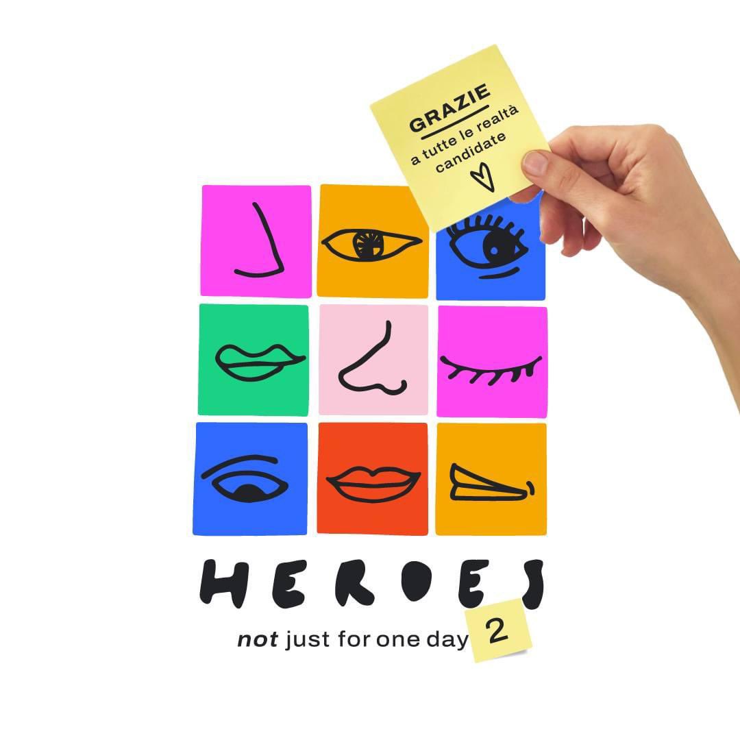 𝐆𝐫𝐚𝐳𝐢𝐞 a tutte le realtà candidate a Heroes 2! 𝐂𝐢 𝐚𝐯𝐞𝐭𝐞 𝐬𝐜𝐫𝐢𝐥𝐭𝐨 𝐢𝐧 𝟏𝟖𝟓! 💛 Siamo molto felici di leggere le vostre storie, i progetti realizzati e quelli futuri. Vi comunicheremo prestissimo quali sono le realtà selezionate a partecipare a HEROES!