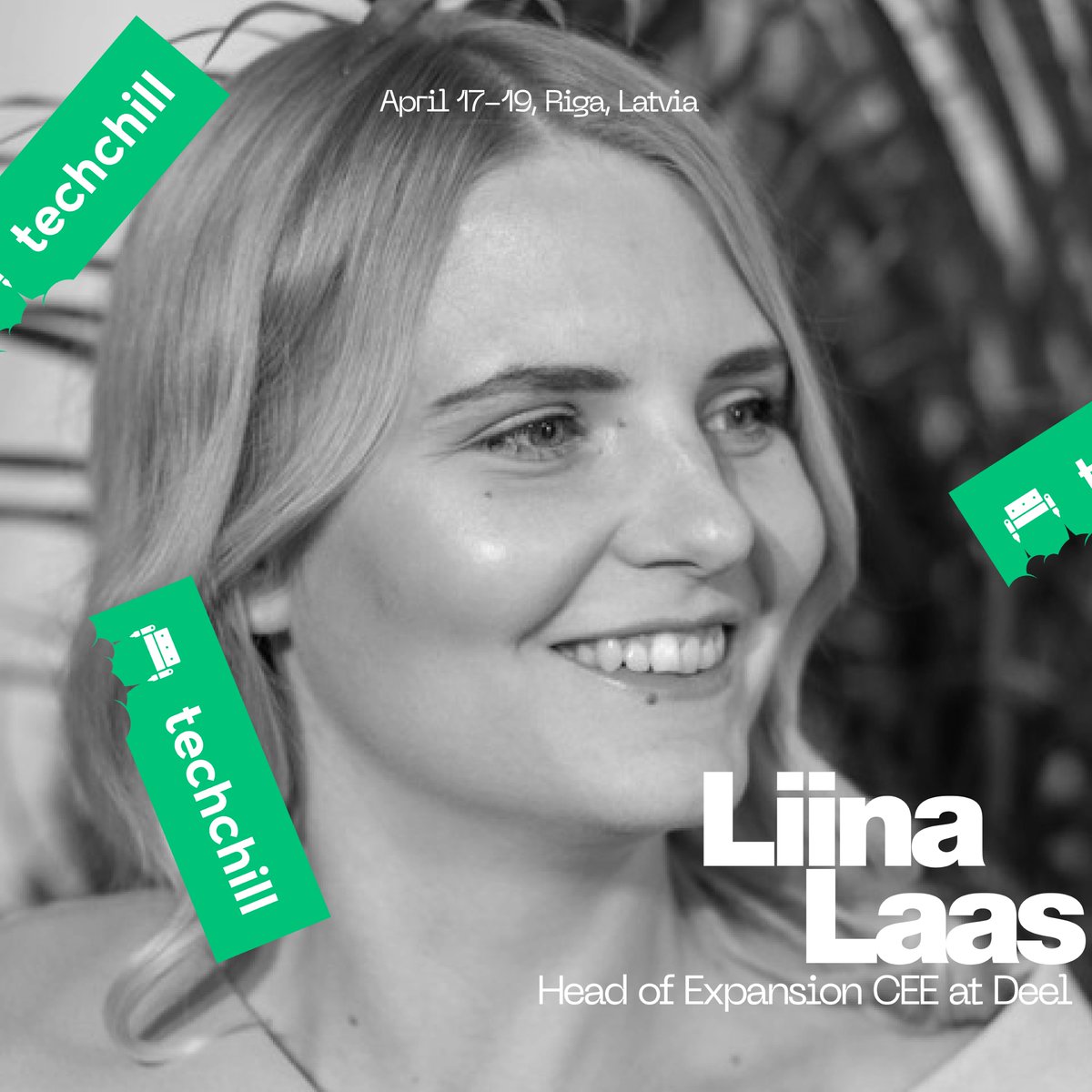 Join us in welcoming Liina Laas, Head of Expansion CEE at @deel, as a speaker for TechChill 2024! Learn firsthand how Liina facilitates global hiring for companies, ensuring compliance every step of the way. Don't miss out! See you in Riga on April 17-19! 🚀
